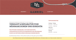 Desktop Screenshot of naehmaschinen-gabriel.de